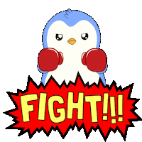 Fight Fighting Sticker by Pudgy Penguins