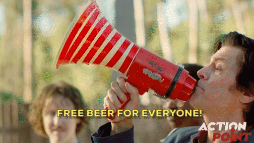 free beer lol GIF by Action Point