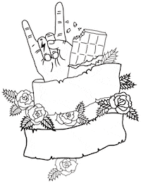 Chocnroll Sticker by Oli The Choc