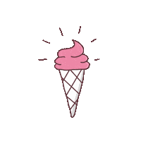 Hungry Ice Cream Sticker