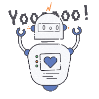 iranserver heart robot iran server Sticker