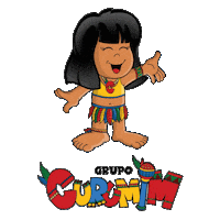 curumimkids festa crianças indio brincar Sticker