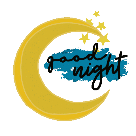Sterne Mond Sticker by Diy-Businessclub