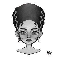 Vannemmo halloween frankestein brideoffrankenstein vannemmo Sticker
