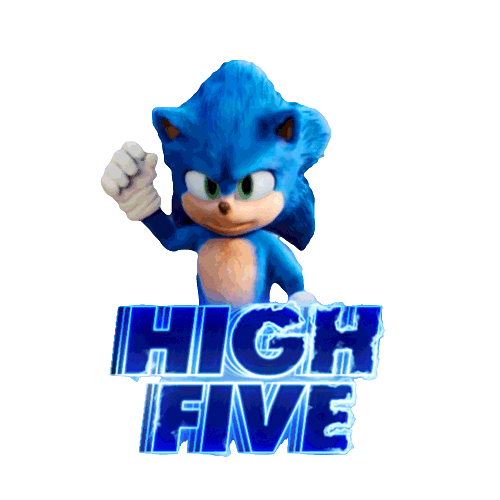 Give Me Five Sticker by Sonic The Hedgehog