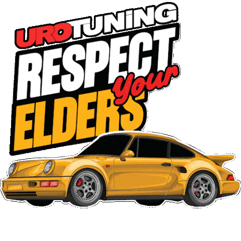 Porsche Respect Your Elders Sticker by UroTuning