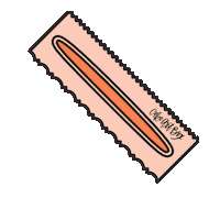 Cake Scraper Baking Sticker by CAKE ART BOX