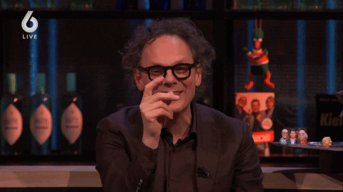 Johan Derksen Laughing GIF by Vandaag Inside