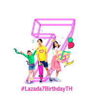 happy fun Sticker by Lazada Thailand