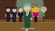 talking excuse me GIF by South Park 
