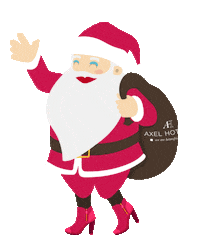 Santa Claus Christmas Sticker by Axel Hotels