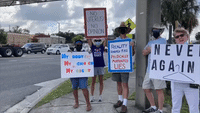 Protesters Advocate for Abortion Rights Near Federal Courthouse in Ocala, Florida