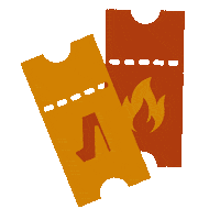 Tickets Burn Sticker by Luminesque