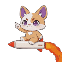 Lets Go Cat Sticker by Debellum