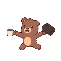 Working On My Way Sticker by BEARISH