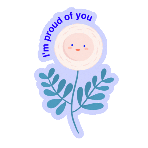 Proud Of You Mimosa Sticker by Mindline.sg