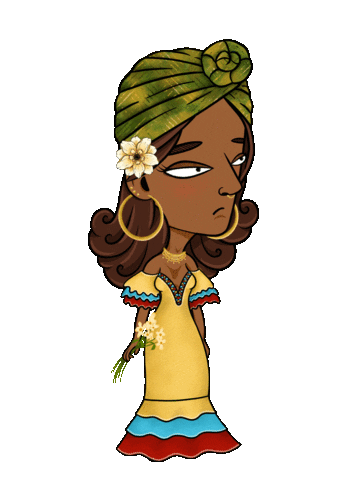 depressedcitizens giphyupload flower woman nft Sticker