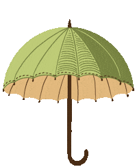 Autumn Umbrella Sticker