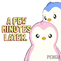 Penguin Waiting Sticker by Pudgy Penguins