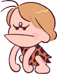 leayancis character prehistoric lea yancis yancis Sticker