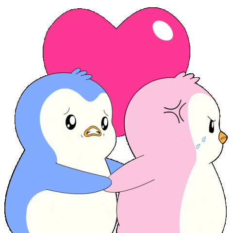 Broken Heart Love Sticker by Pudgy Penguins
