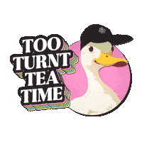 Tea Time Duck Sticker by OnlyFans