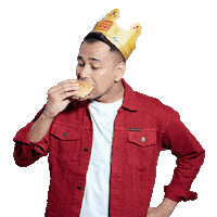BurgerKingIndonesia delivery cheeseburger bk burger king Sticker