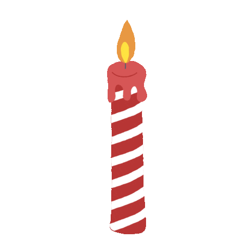 Christmas Candle Sticker
