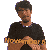 November 6 Sticker
