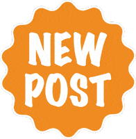 New Post Orange Sticker by Einstein Moving