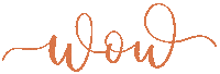 Orange Wow Sticker