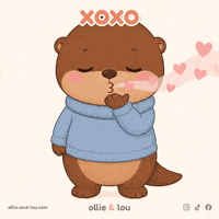 Kisses Love GIF by Ollie & Lou
