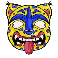 Myrnasummer mexico mascara tijuana jaguar Sticker