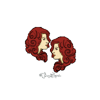ilusdelakari zodiaco redhair horoscopo geminis Sticker