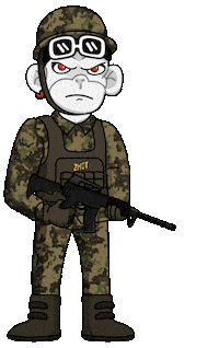 War Army Sticker by Zhot