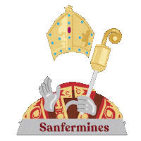 San Fermin Fiesta Sticker by Ayuntamiento de Pamplona / Iruñeko Udala