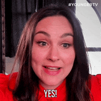 Aftershow Yes GIF by YoungerTV