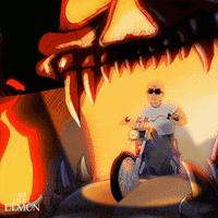 LittleDemonFX fire motorcycle fx entrance GIF