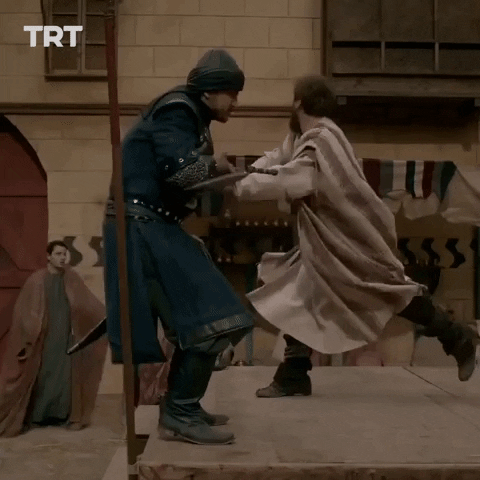 Get Out Fight GIF by TRT