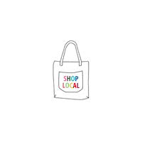 Shoplocal Jutebeutel Sticker by BVK Students Hannover