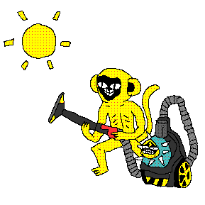 Nonerta giphyupload cartoon sun monkey Sticker