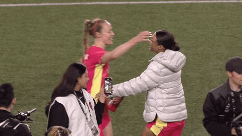 Womens Soccer Hug GIF by National Women's Soccer League