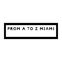 atozsocial logo social media rain miami Sticker