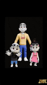 Happy 3D GIF by Zhot