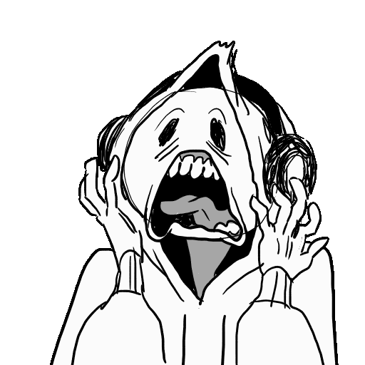 Scared The Scream Sticker by CC0 Studios