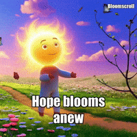 Inner Peace Hope GIF by Bloomscroll
