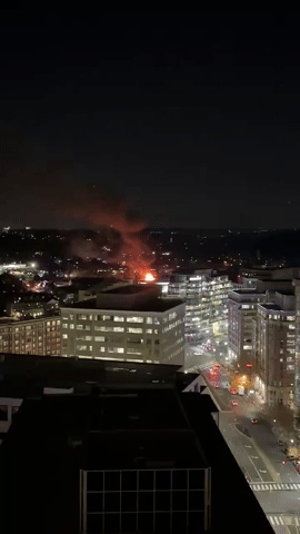 Large Flames Light Up Arlington Amid Home Explosion