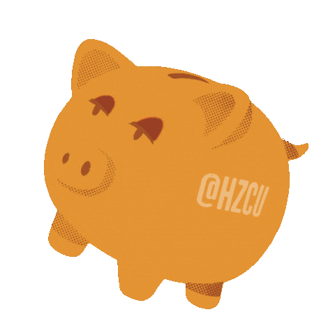 Pig Save Sticker by Horizon Credit Union
