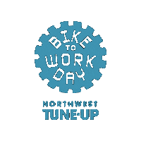 nwtuneup bike to work day northwest tune-up nw tune-up nwtuneup Sticker