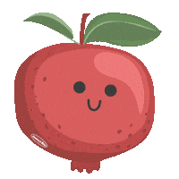 Fruit Pomegranate Sticker by Hansen Obst